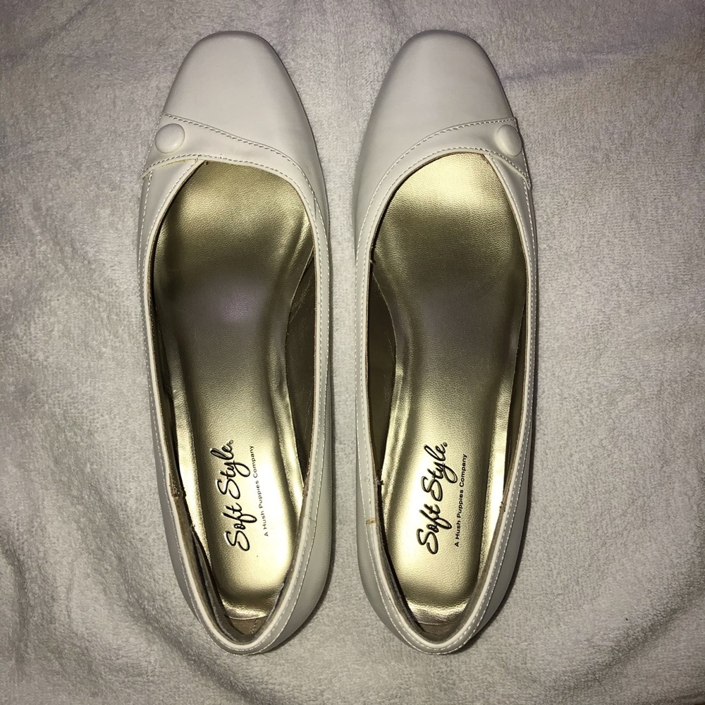 Soft Style White Heels